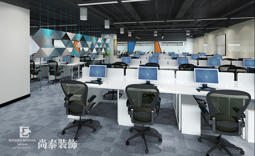3600㎡現(xiàn)代簡約辦公室裝修設(shè)計(jì) | 環(huán)球易購