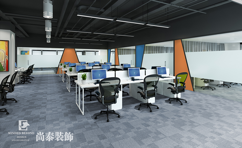 3600㎡現(xiàn)代簡約辦公室裝修設(shè)計(jì) | 環(huán)球易購