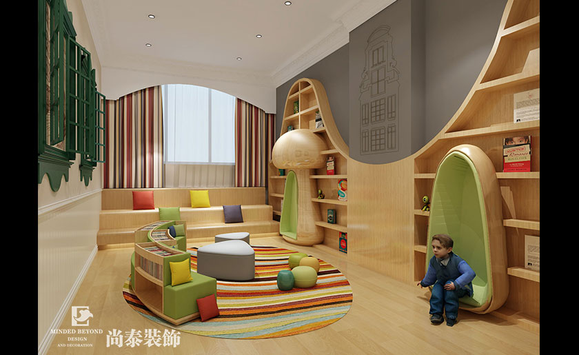 幼兒培訓(xùn)中心裝修效果圖-威廉王子公學(xué)