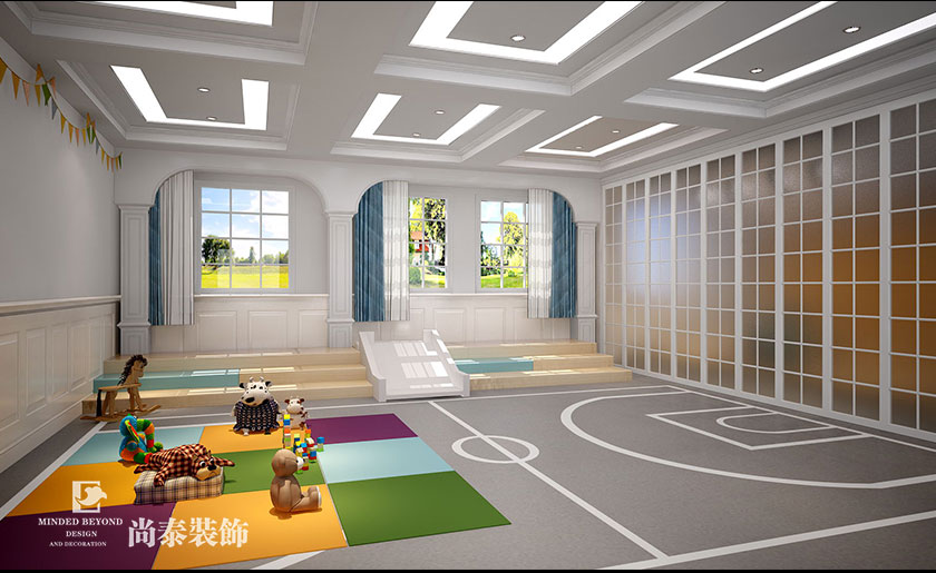 幼兒培訓(xùn)中心裝修效果圖-威廉王子公學(xué)