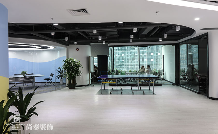 2100㎡招聘公司辦公室裝修實景圖 | 智聯招聘