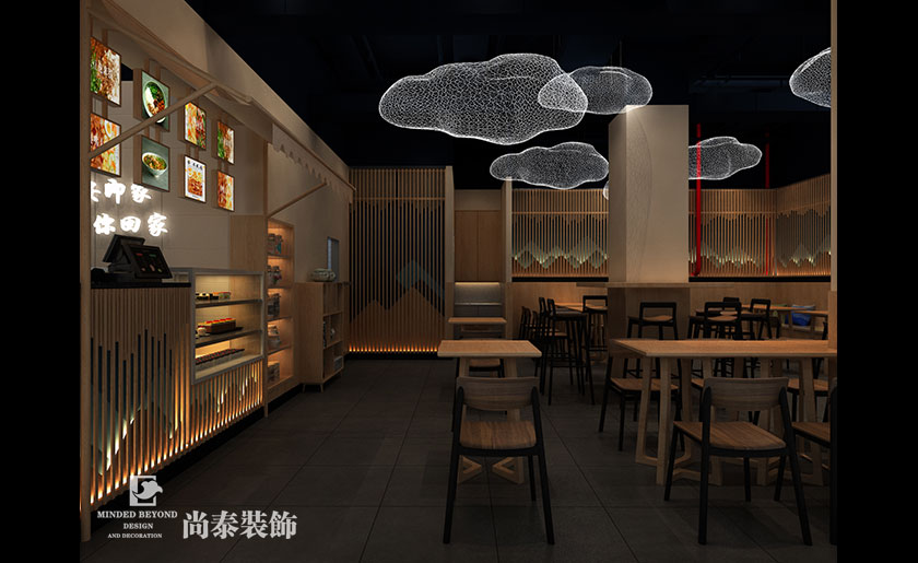 80平米中式過橋米線餐廳設(shè)計(jì) | 東街九號
