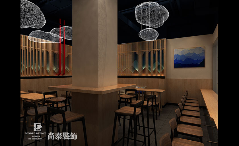80平米中式過橋米線餐廳設(shè)計(jì) | 東街九號