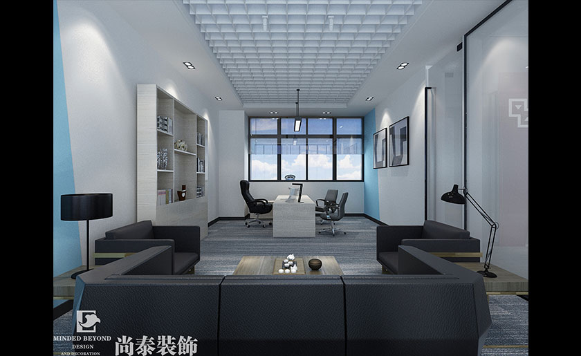 100m2 電梯公司辦公室設(shè)計 | 德譽電梯