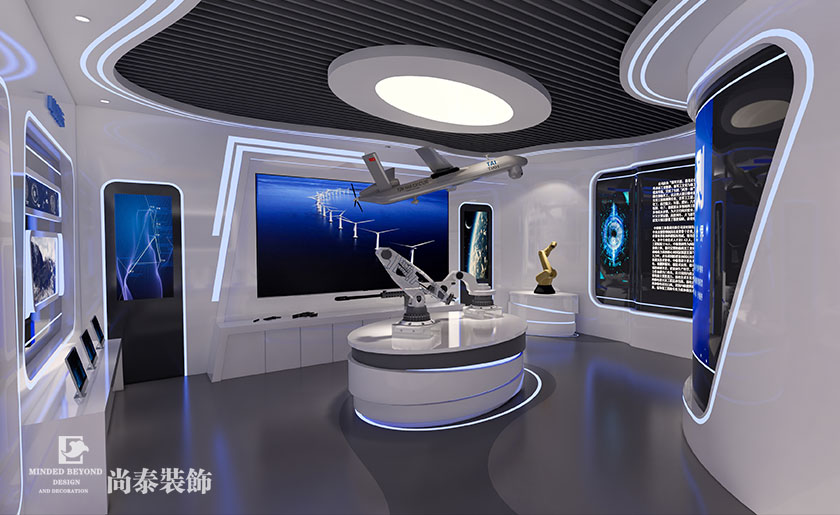 300平米現(xiàn)代科技展廳設計 | 中核