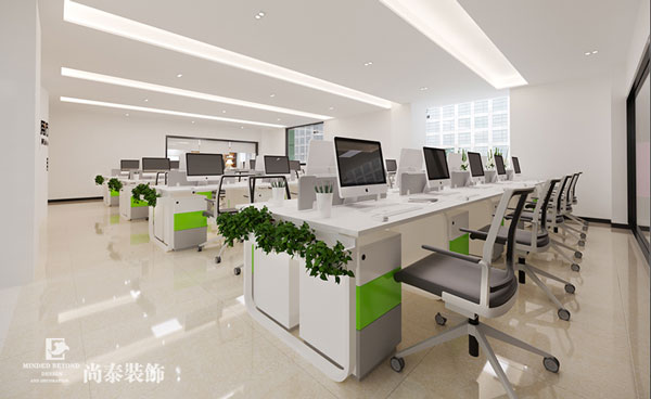 化妝品公司辦公區裝修效果圖