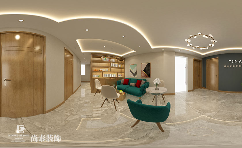 現(xiàn)代簡(jiǎn)約美容美發(fā)會(huì)所裝修效果圖-優(yōu)品國(guó)際
