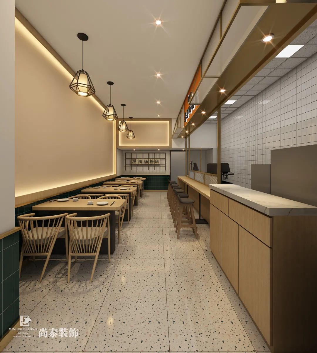 現代簡約早餐店裝修效果圖