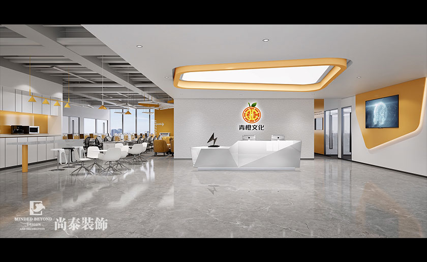 深圳寫字樓辦公室設計案例-1400平米傳媒公司 | 青橙傳媒