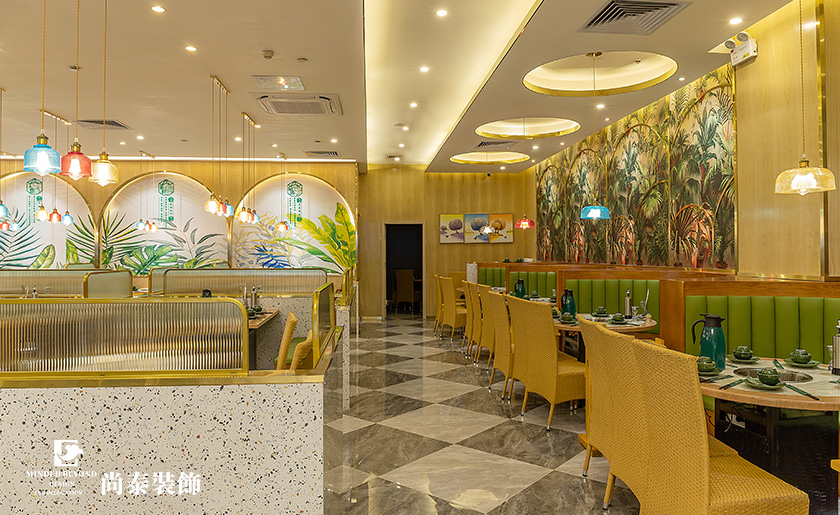 300平米椰子雞餐廳餐飲店裝修實景案例 | 潤清園